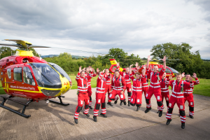 Twelve paramedics jumping!