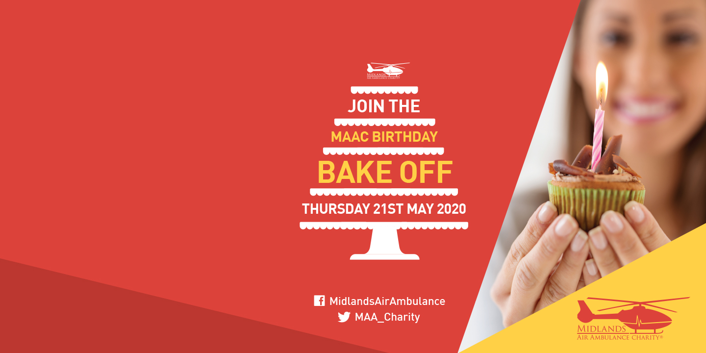 Join the 29th Birthday Bake Off for Midlands Air Ambulance Charity