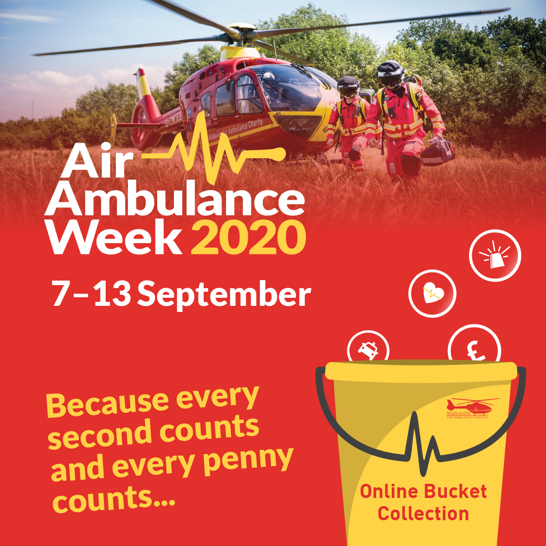 Midlands Air Ambulance Charity Is Counting On You To Help During Air Ambulance Week