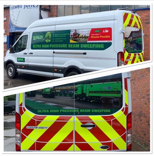 Kelly Plant Hire - Van graphics