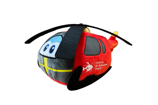 NEW Plush Toy Helicopter Midlands Air Ambulance Charity