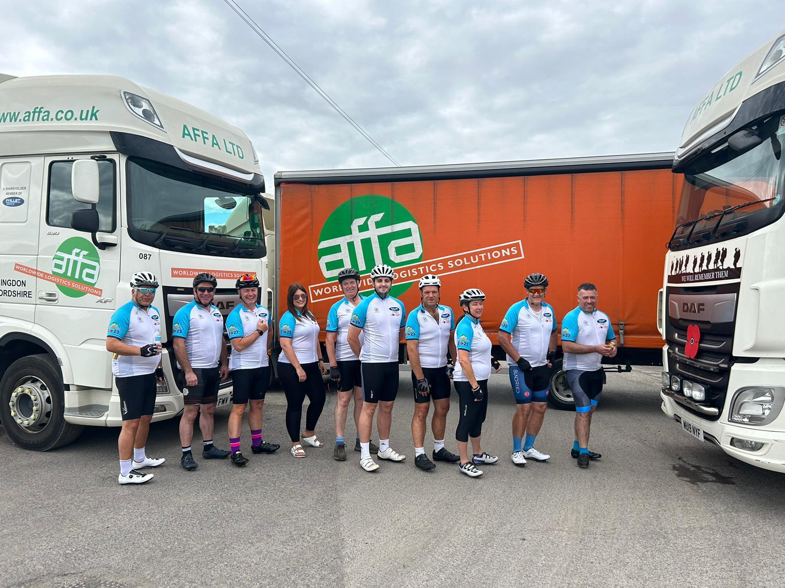 Pallet-Track Puts Pedal To The Metal For Midlands Air Ambulance Charity