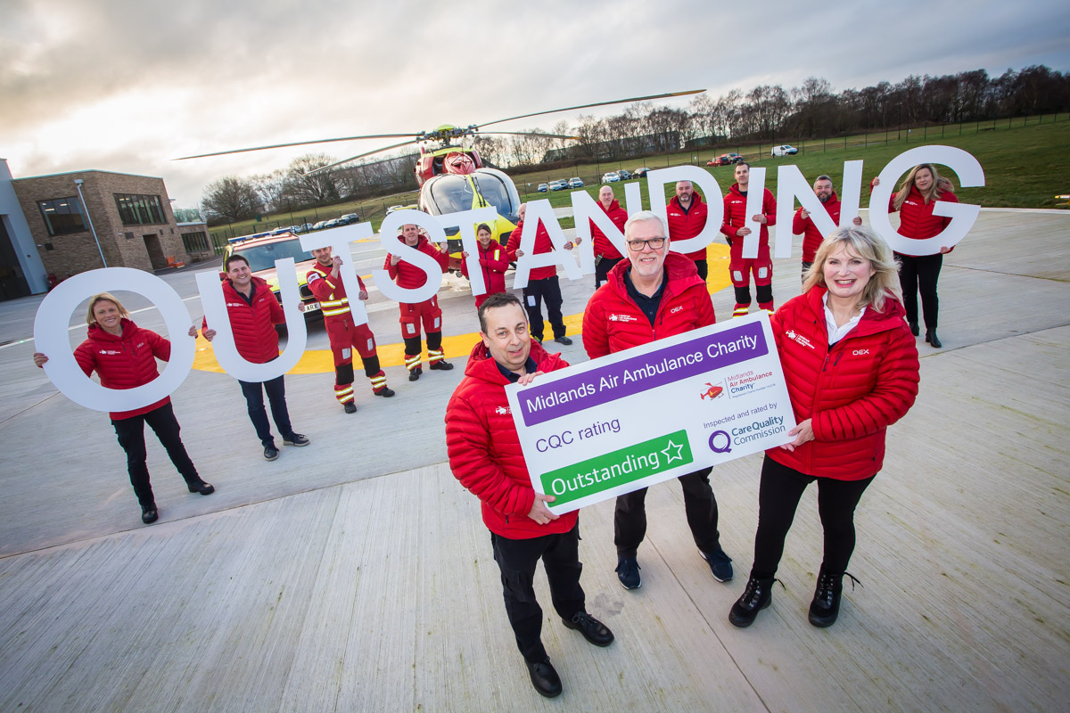 Midlands Air Ambulance Charity Rated As Outstanding By CQC