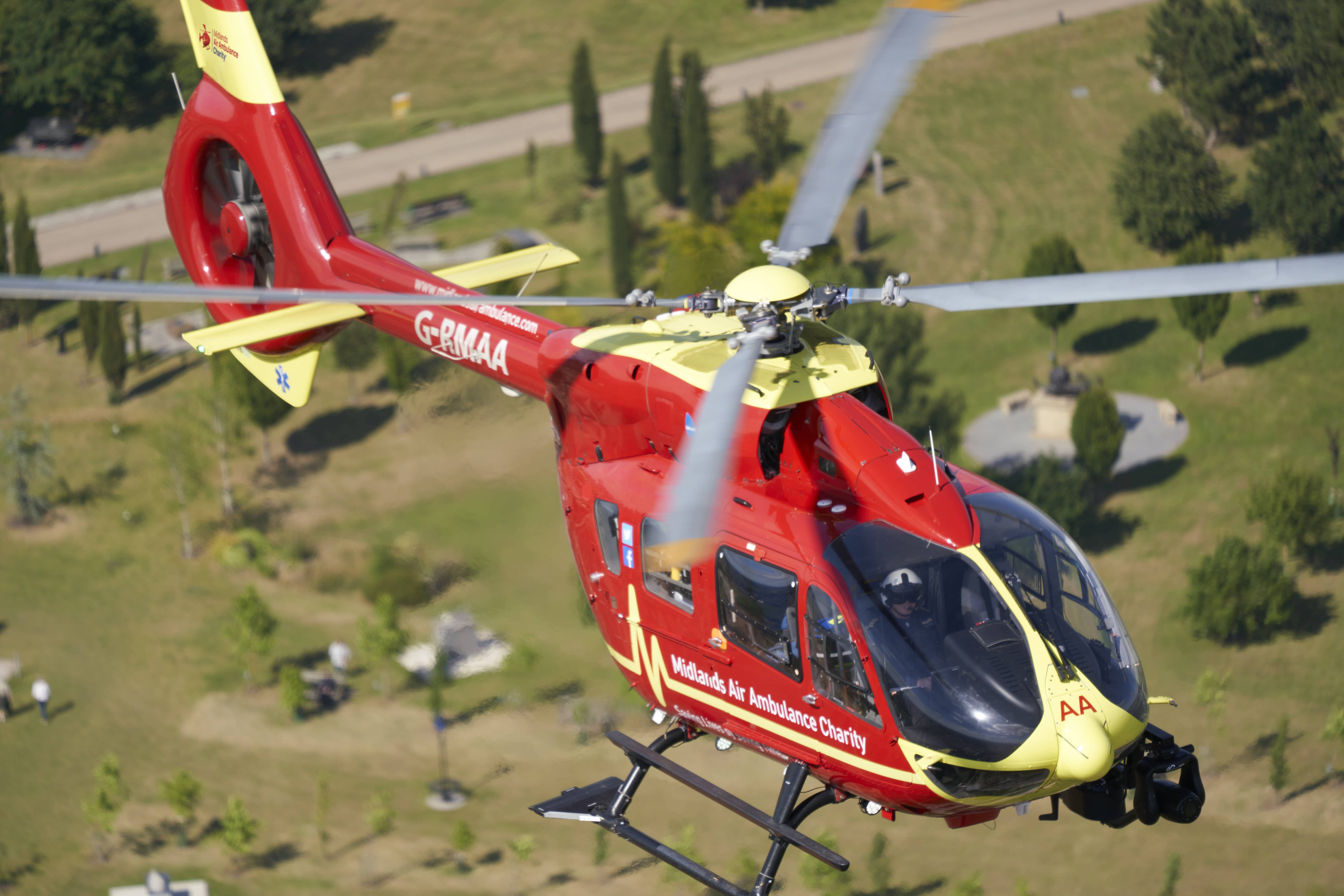 Emergency Air Ambulance Cover in Staffordshire