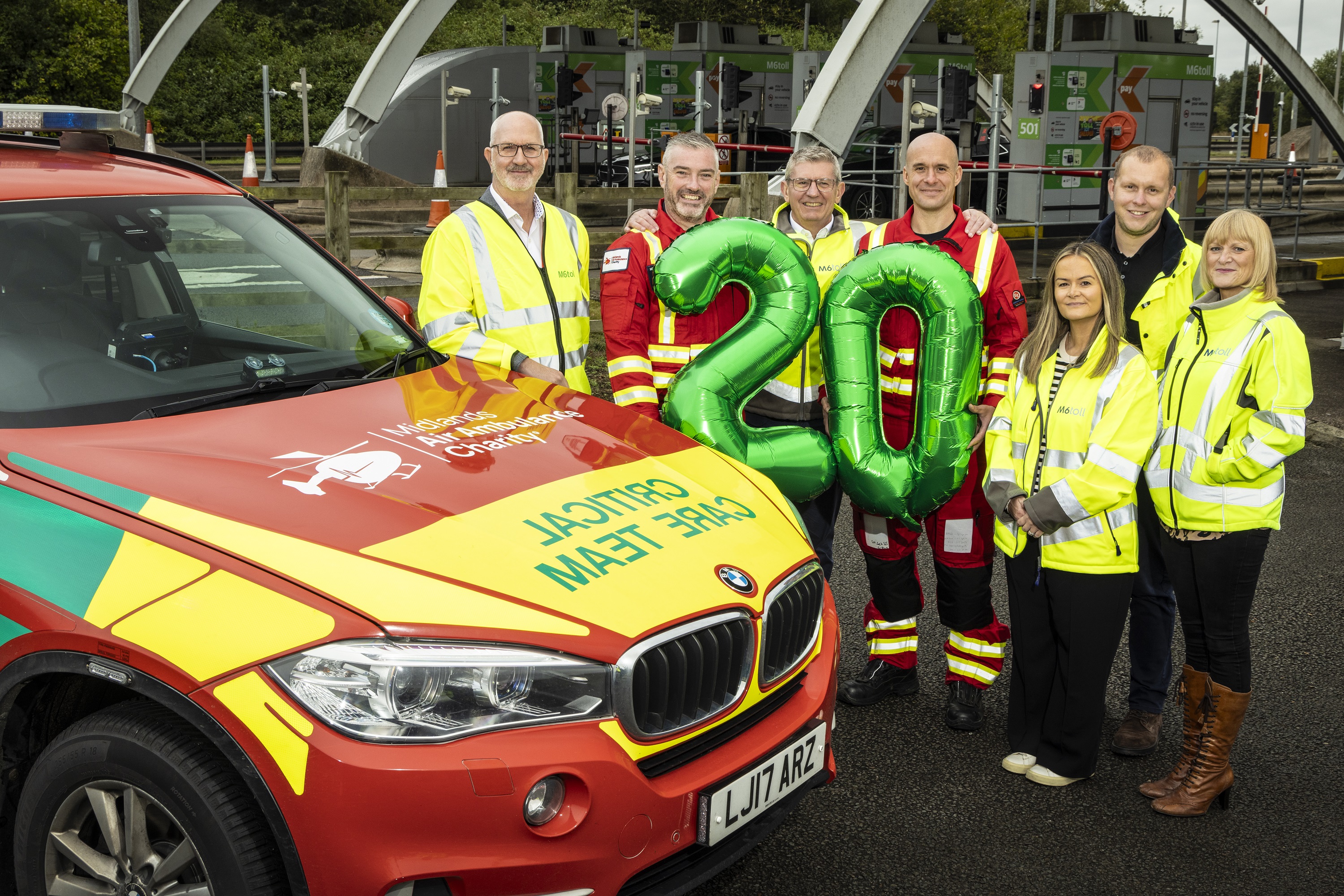 Midlands Air Ambulance Charity Thanks M6toll For 20 Years’ Support
