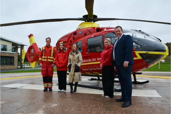 Samsic Supports Midlands Air Ambulance Charity Staff with Apprenticeship Funding to Enhance Skills