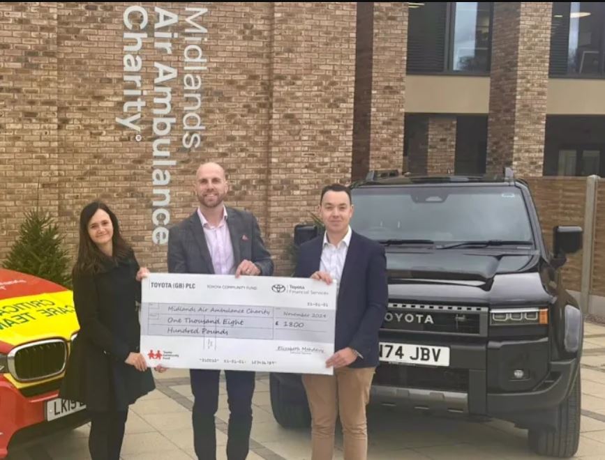 Support From Stourbridge Firm Secures Grant For Midlands Air Ambulance Charity
