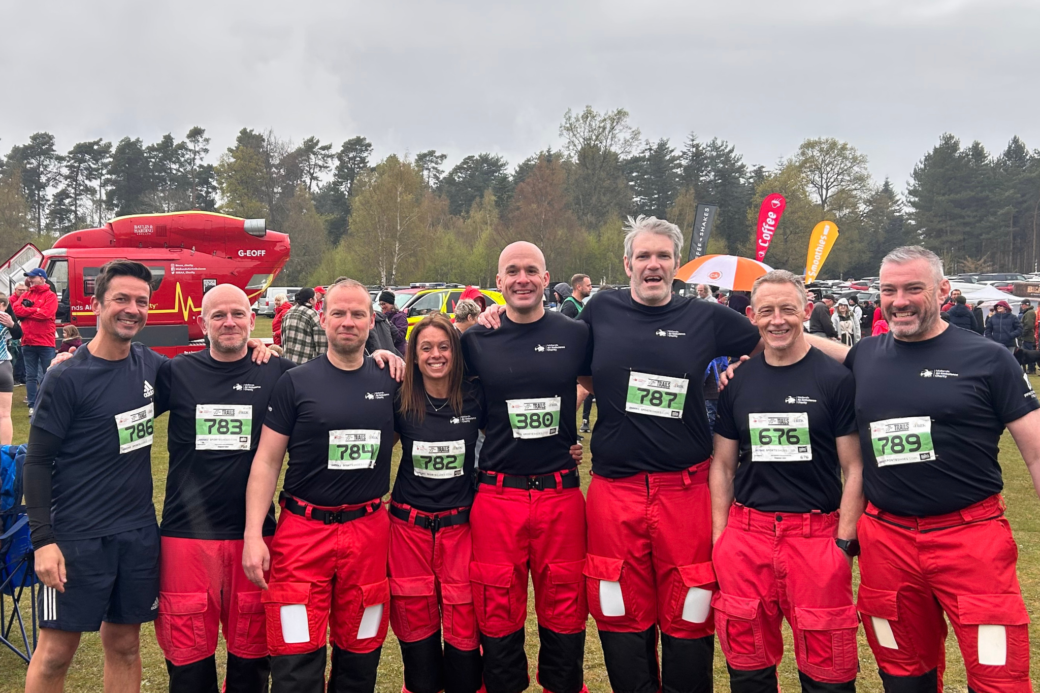 Midlands Air Ambulance Charity Sponsor Cannock Chase Running Festival