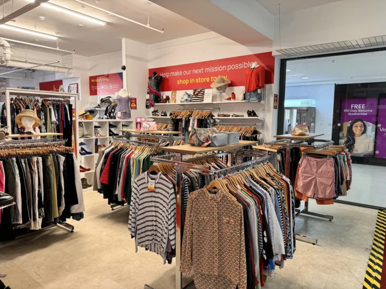 Maac Gloucester Clothing Store With A Variety Of Clothes On Racks