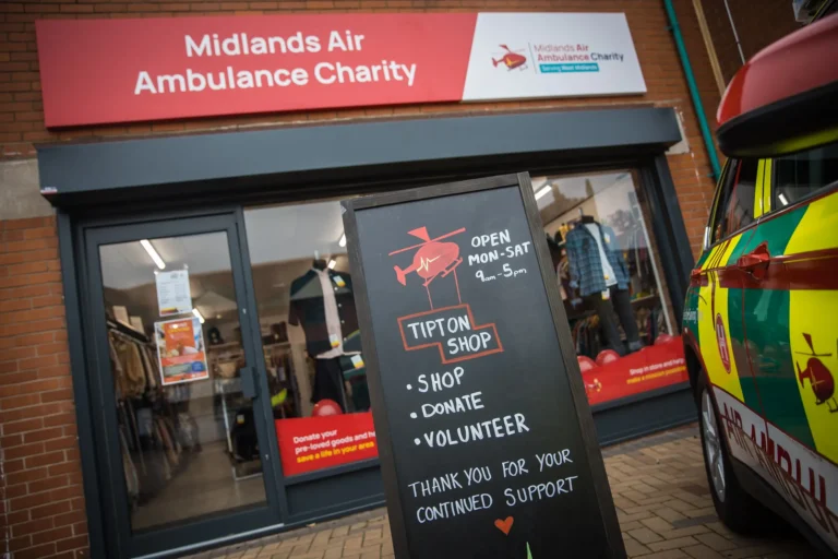 Maac Tipton There Is A Sign That Says Midland Air Ambulance Charity