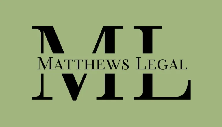 Matthews Legal Logo Business Card Landscape 3