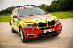 Maac Bmw X5 Police Car With Emergency Lights On
