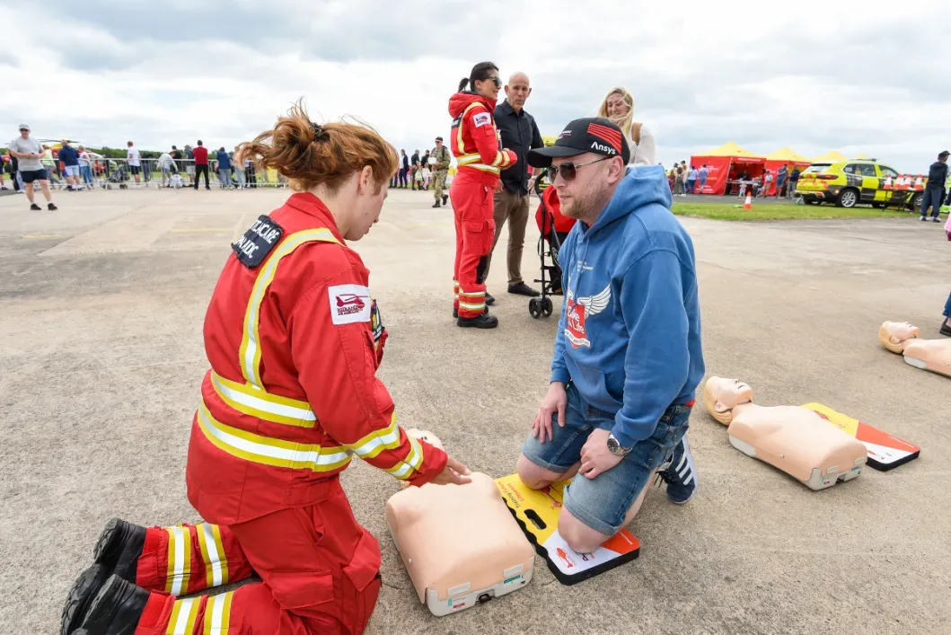 Maac Firefighters Are Performing A Fire Rescue Training Exercise On A Tarmac