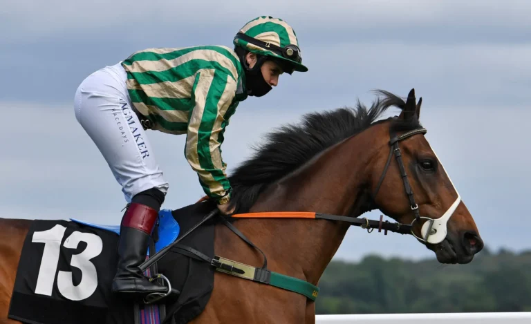 Maac There Is A Jockey Riding A Horse On A Track