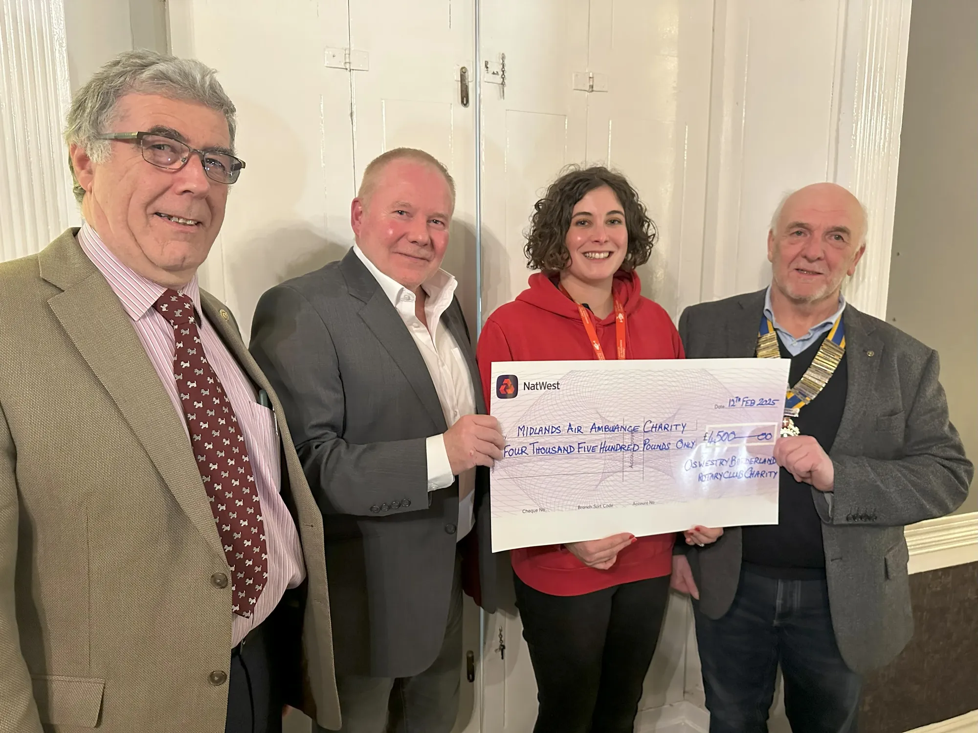 Maac Three Men And Two Women Holding A Check For 1 000