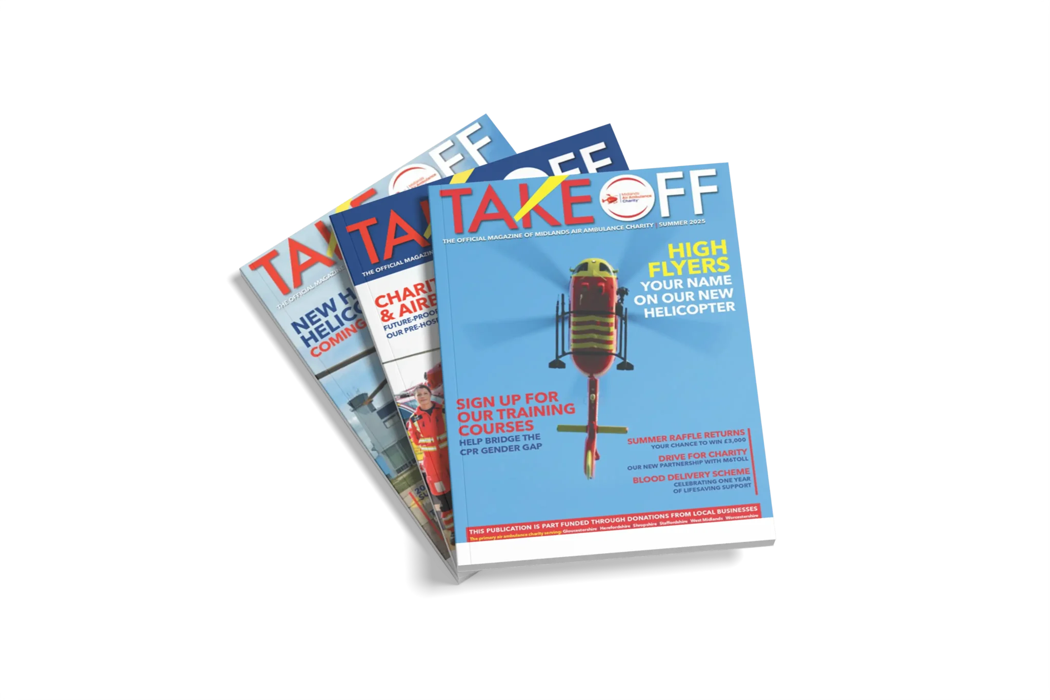 Midlands Air Ambulance Takeoff Magazine Multiple Issues