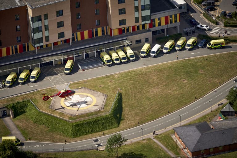 Heli Landing At Stoke Hospital Helipad Maa Air 2412