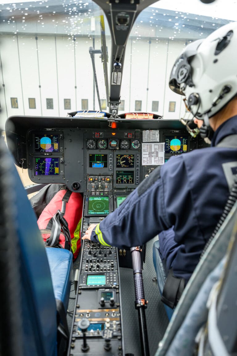 Pilot Inside Heli Strensham 264