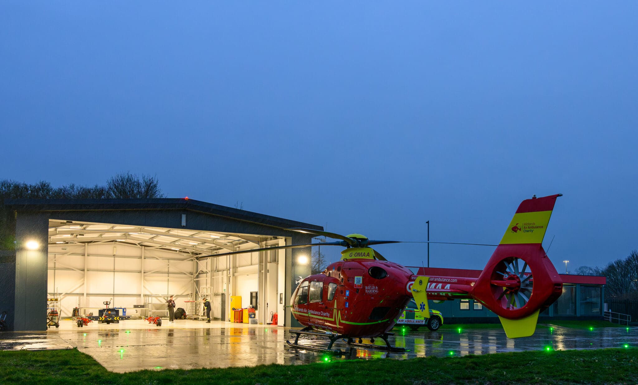 Strensham Hangar At Night Strensham 36