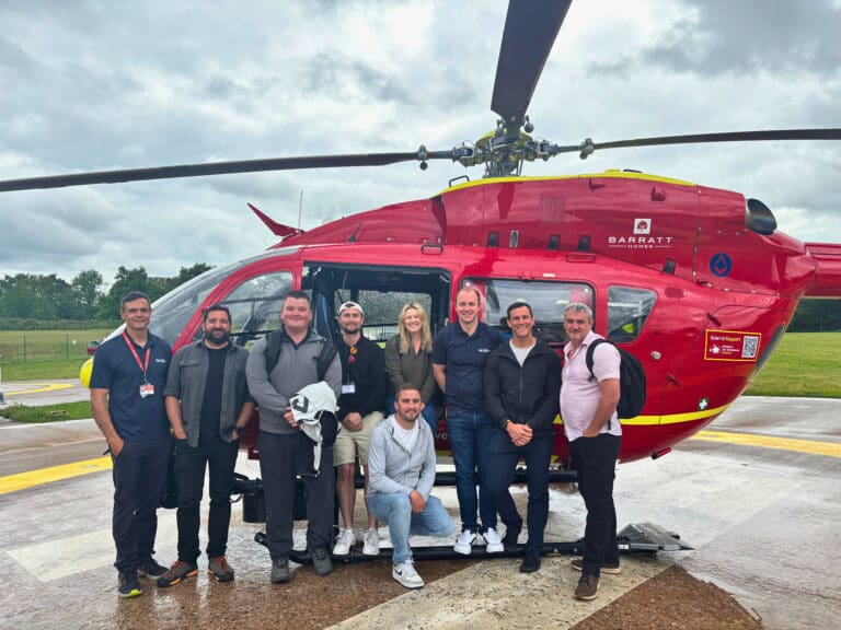 Drowning Prevention Group Photo Including Liam Webb Gordon Ingram Midlands Air Ambulance Charity Ccps