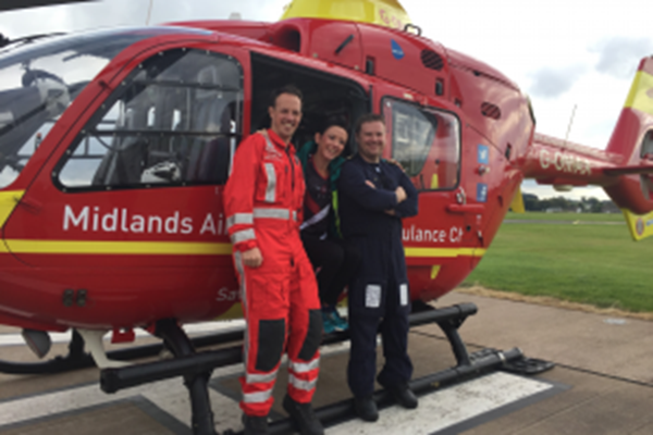 Midlands Air Ambulance Charity Reveals Its Number One JustGiving Fundraiser