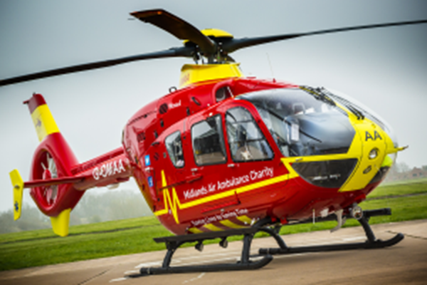 Midlands Air Ambulance Makes A Flying Visit To Cheltenham Festival