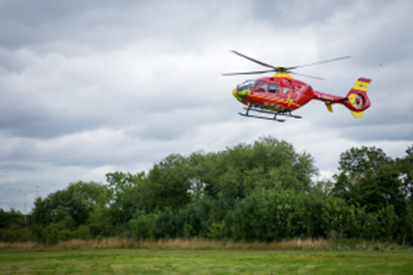 TEEN AIRLIFTED TO HOSPITAL FROM RUGELEY RTC