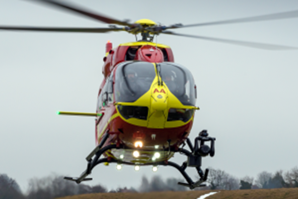 MAN AIRLIFTED FROM RTC IN HEREFORD