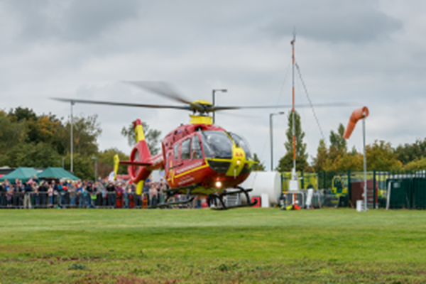 TWO AIRLIFTED AFTER AIRCRAFT CRASH