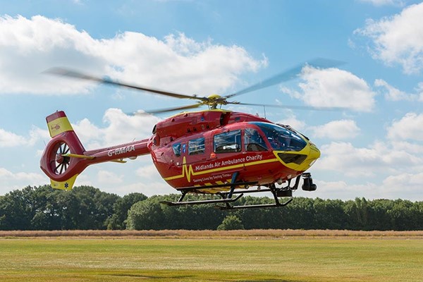 Motorcyclist Airlifted to Hospital