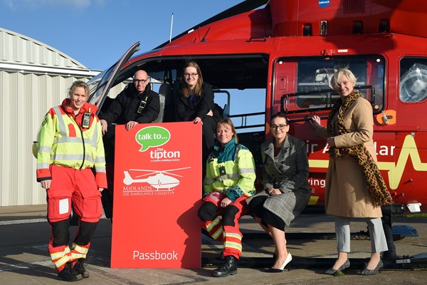 'Save money, save lives ' the Tipton’s new savings account in partnership with Midlands Air Ambulance Charity