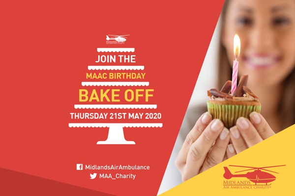 Join the 29th Birthday Bake Off for Midlands Air Ambulance Charity