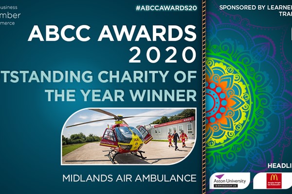 Rapid Response Midlands Air Ambulance Crowned Outstanding Charity of the Year