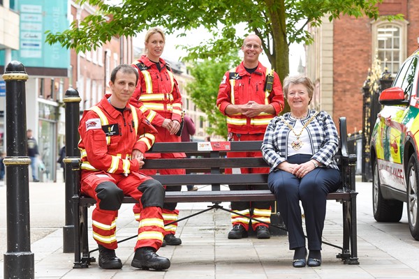Commemorative Bench Gifted To Lifesaving Charity