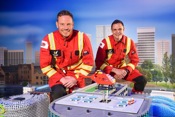 Mini Medics and Midlands Air Ambulance Fly To Birmingham City Centre