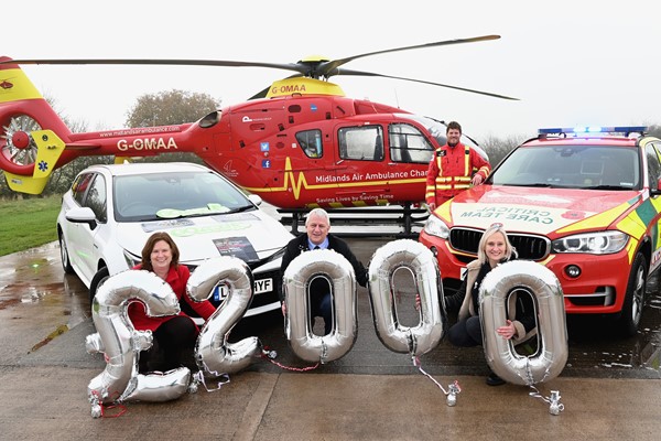 From Road to Air for Local Taxi Firms as Christmas Donation Supports Midlands Air Ambulance Charity