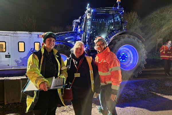 Festive Tractors Take to the Road in Second Charity Event