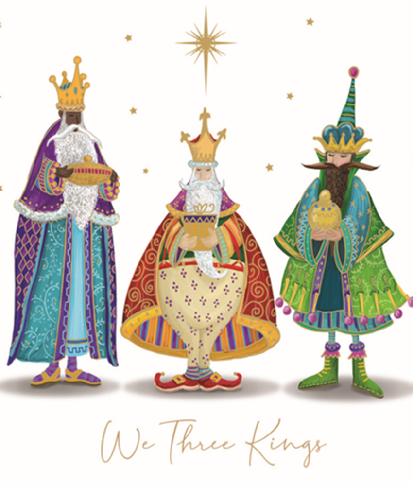 We Three Kings and Joy To The World Christmas Cards