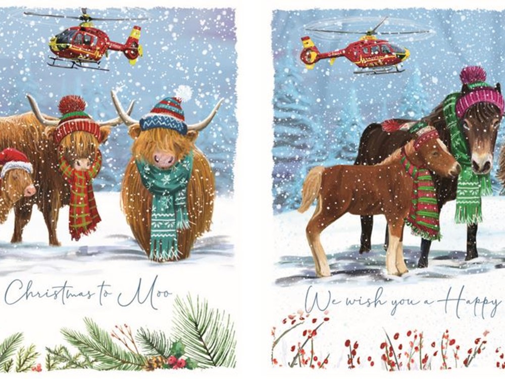 A Christmas Gathering and Happy Christmas To Moo Christmas Cards