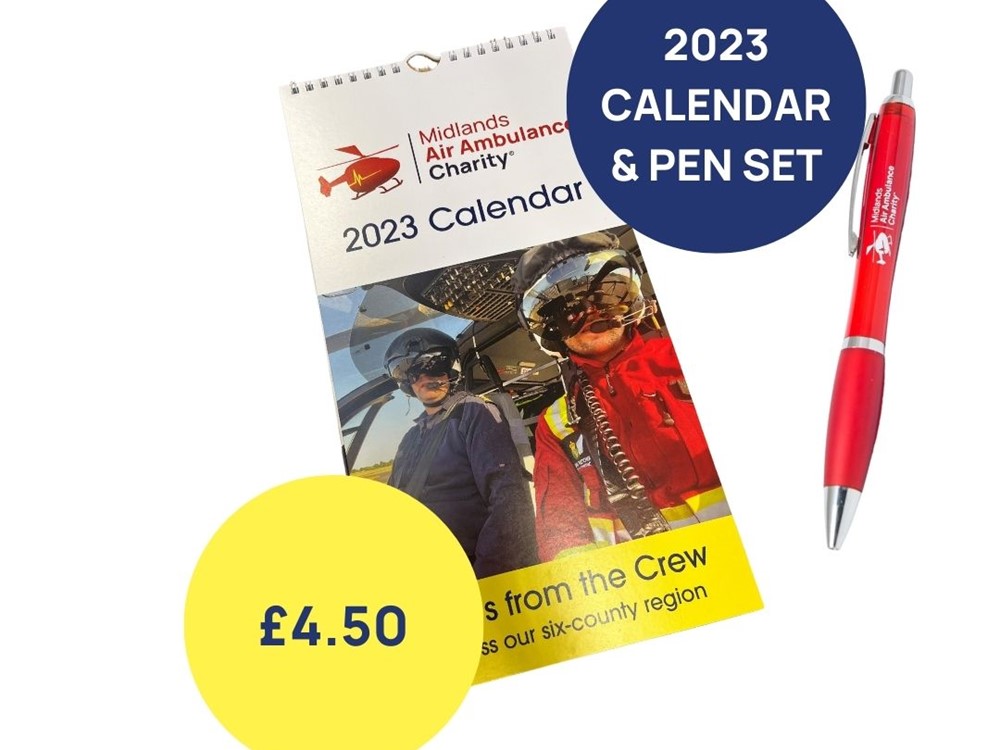2023 Views fromthe Crew Calendar and Pen Set