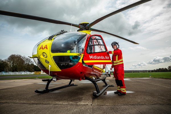 Elderly man airlifted