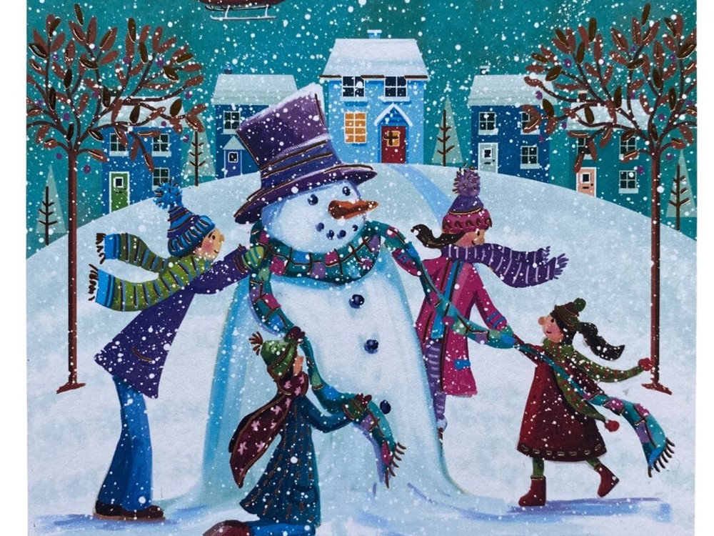Colourful Snowman and Nature's Colourful Friends Christmas Cards