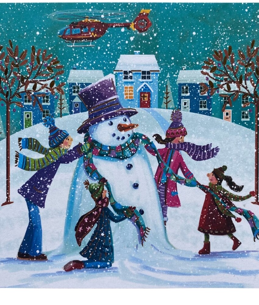 Colourful Snowman and Nature's Colourful Friends Christmas Cards