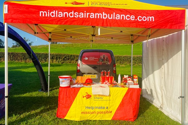 Spot Midlands Air Ambulance Charity in Herefordshire 