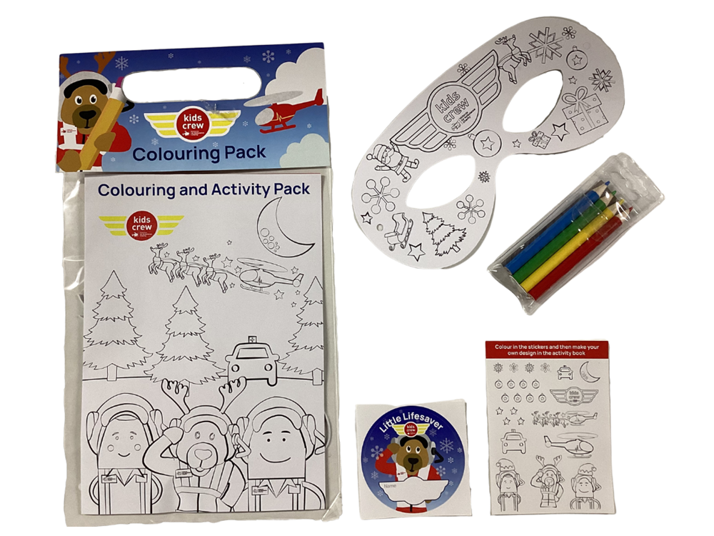 NEW Kids Christmas Colouring Pack