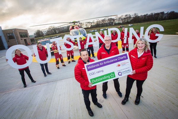 Midlands Air Ambulance Charity Rated As Outstanding By CQC
