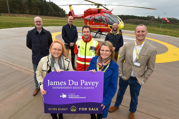 Local Estate Agent Partners With Midlands Air Ambulance Charity To Help Save Lives 