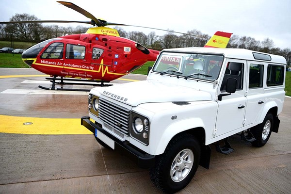 Win a Land Rover Defender and Save Lives with Midlands Air Ambulance Charity 