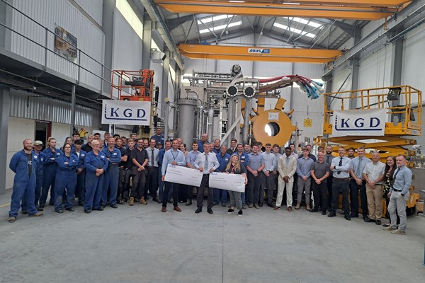 Midlands Air Ambulance Charity receives £13,000 donation from Hereford’s KGD Industrial Services